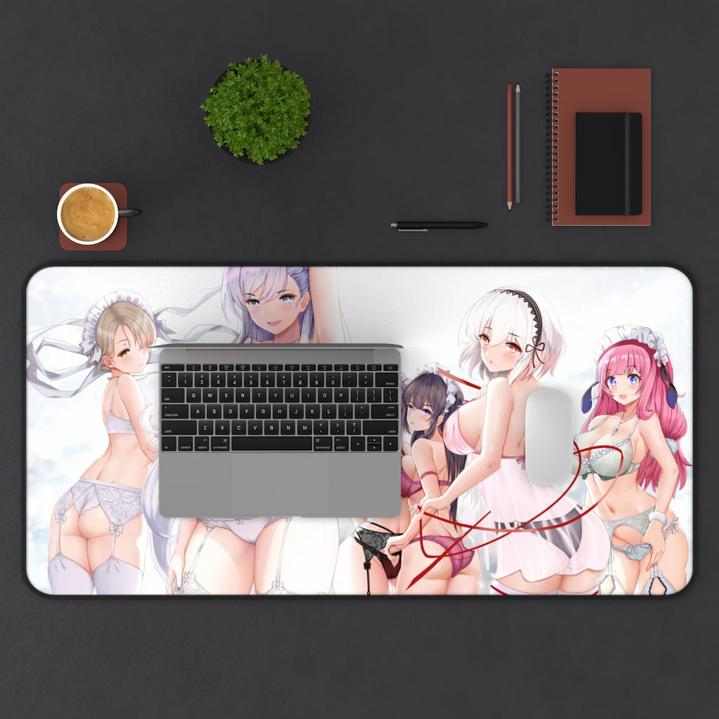 Large Anime Ecchi Desk Mat | Lingerie | Big Gaming Mousepad - MTG Playmat