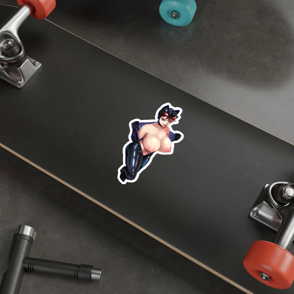 Topless Catwoman Waterproof Sticker - Ecchi Vinyl Decal