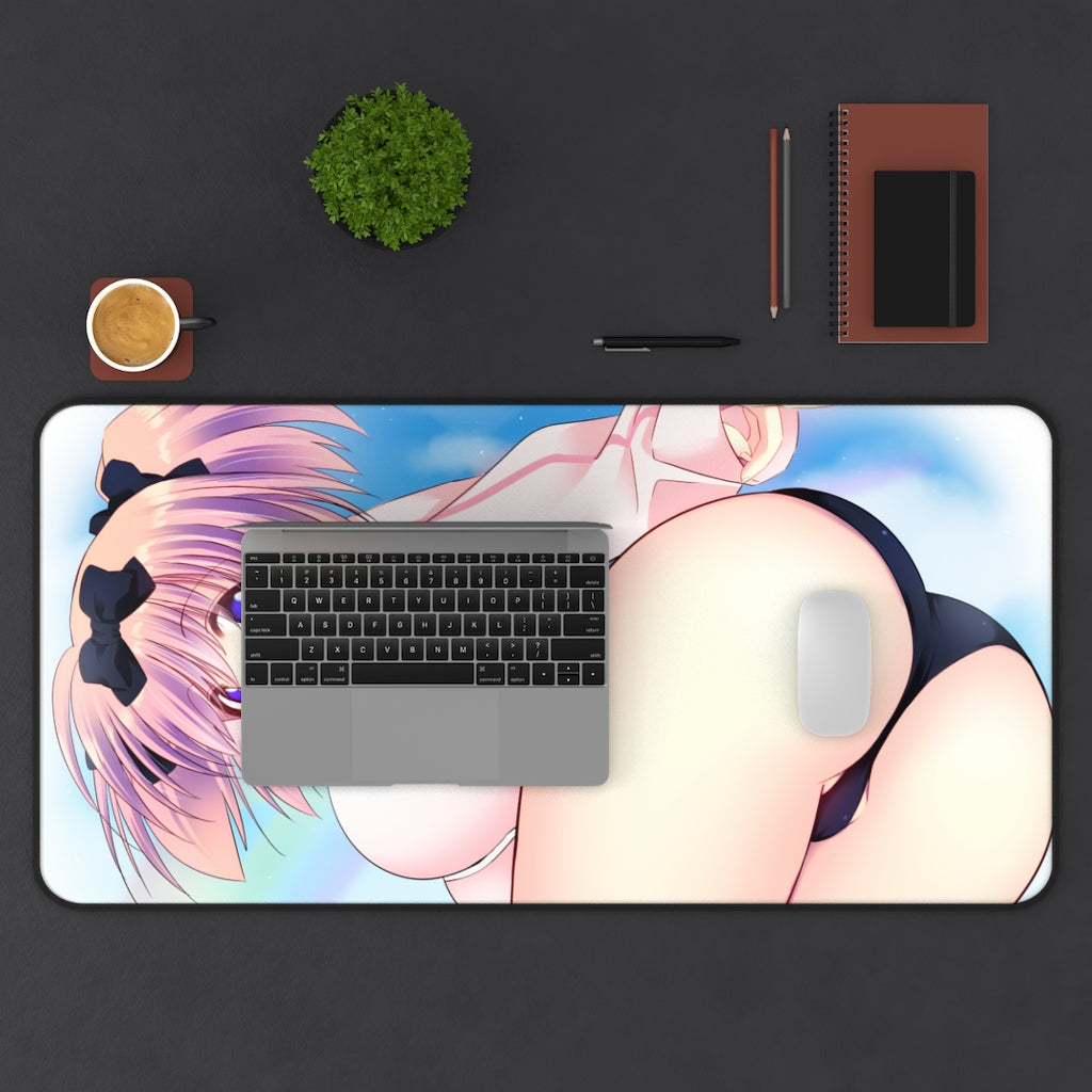 Big Butt Hibari Senran Kagura Desk Mat - Non Slip Mousepad