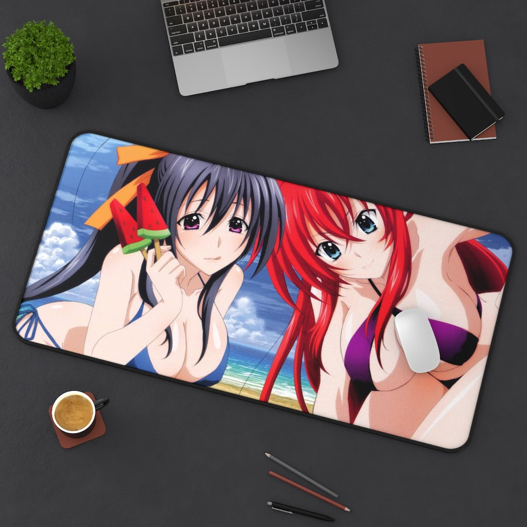 High School Dxd Sexy Mousepad - Big Bikini Boobs Rias Gremory And Akeno Himejima Ecchi Desk Mat - Highschool Dxd Playmat