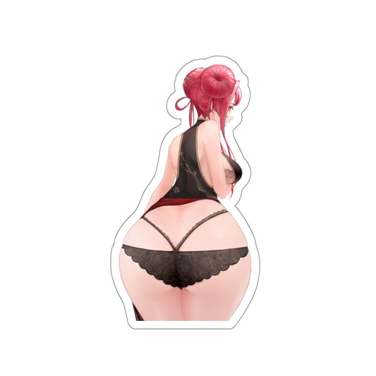 Azur Lane Ass Waterproof Sticker Ecchi - Bremerton Lace Panties Anime Car Decal