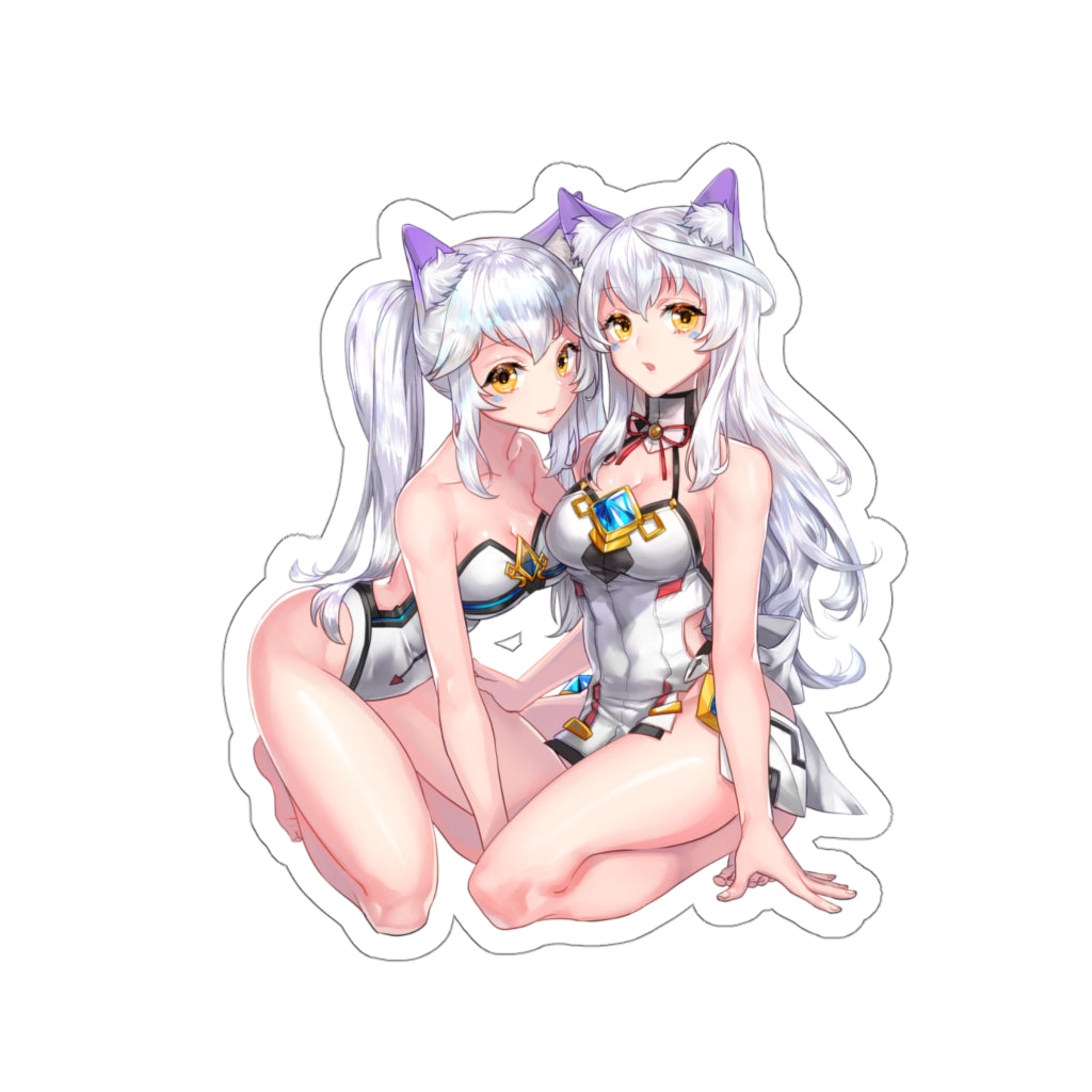 Elsword Neko Waifus Eve Waterproof Sticker - Ecchi Vinyl Decal