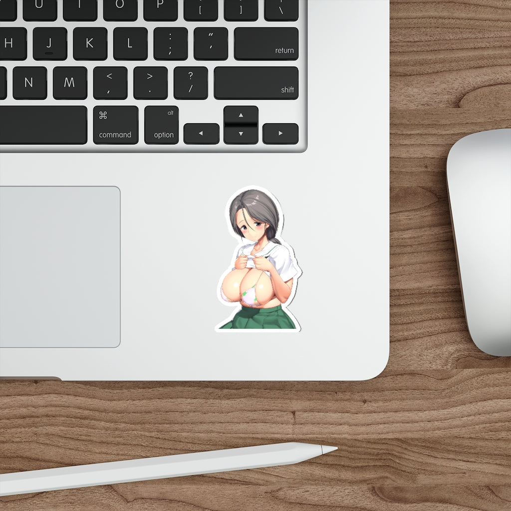 Huge Boobs Piyotan Girls und Panzer Waterproof Sticker - Ecchi Vinyl Decal