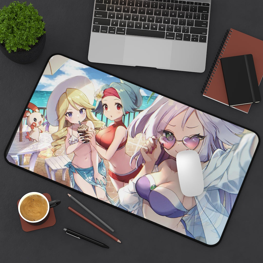 Pokemon Sexy Mousepad - Bikini Trainers Desk Mat - Ecchi Mouse Pad