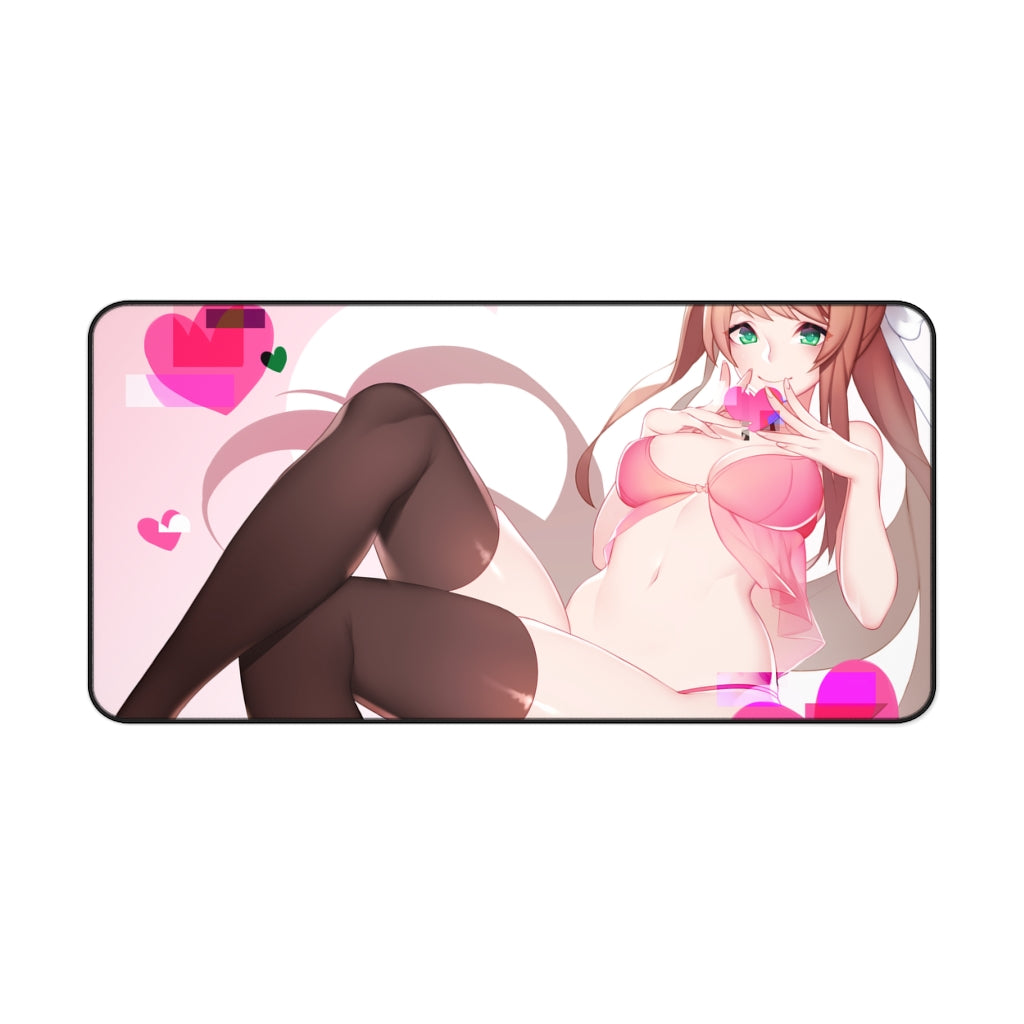 Doki Doki Literature Club Mousepad - Monika Lingerie Large Desk Mat - Ecchi DDLC Mouse Pad - MTG Playmat