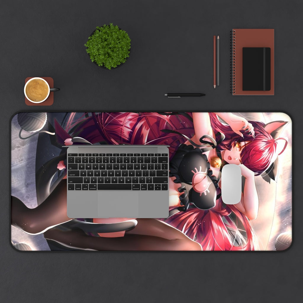 Elsword Sexy Mousepad - Neko Girl Elesis Desk Mat - Ecchi Playmat