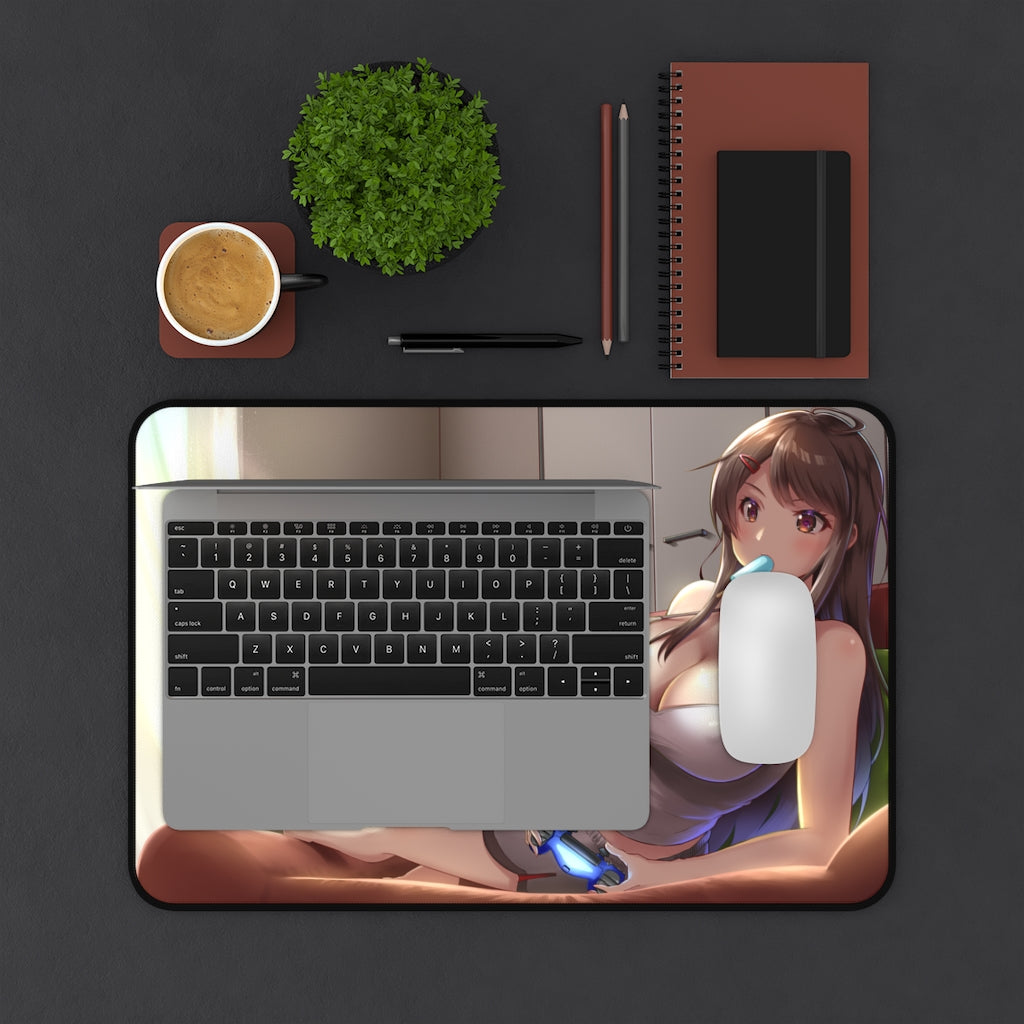 Gamer Girl Waifu Mousepad - Anime Desk Mat - MTG Playmat