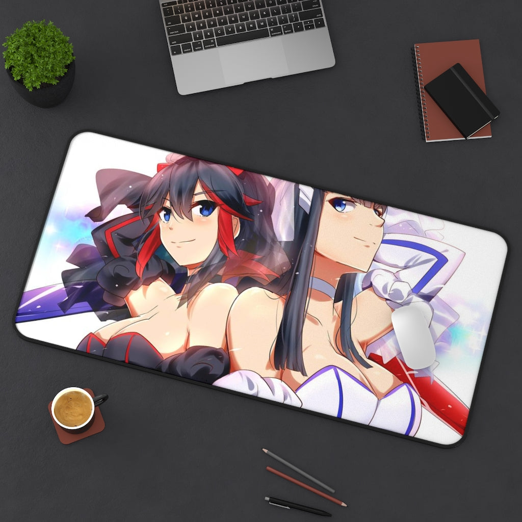 Kill La Kill Anime Mousepad - Ryuko Matoi and Satsuki Kiryuin Large Desk Mat - Ecchi Mouse Pad - Manga Playmat