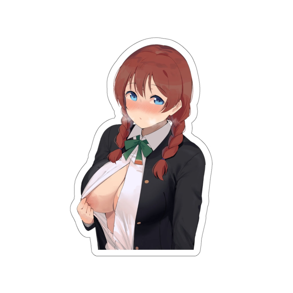 Emma Verde Love Live Flashing Boob Waterproof Sticker - Ecchi Vinyl Decal