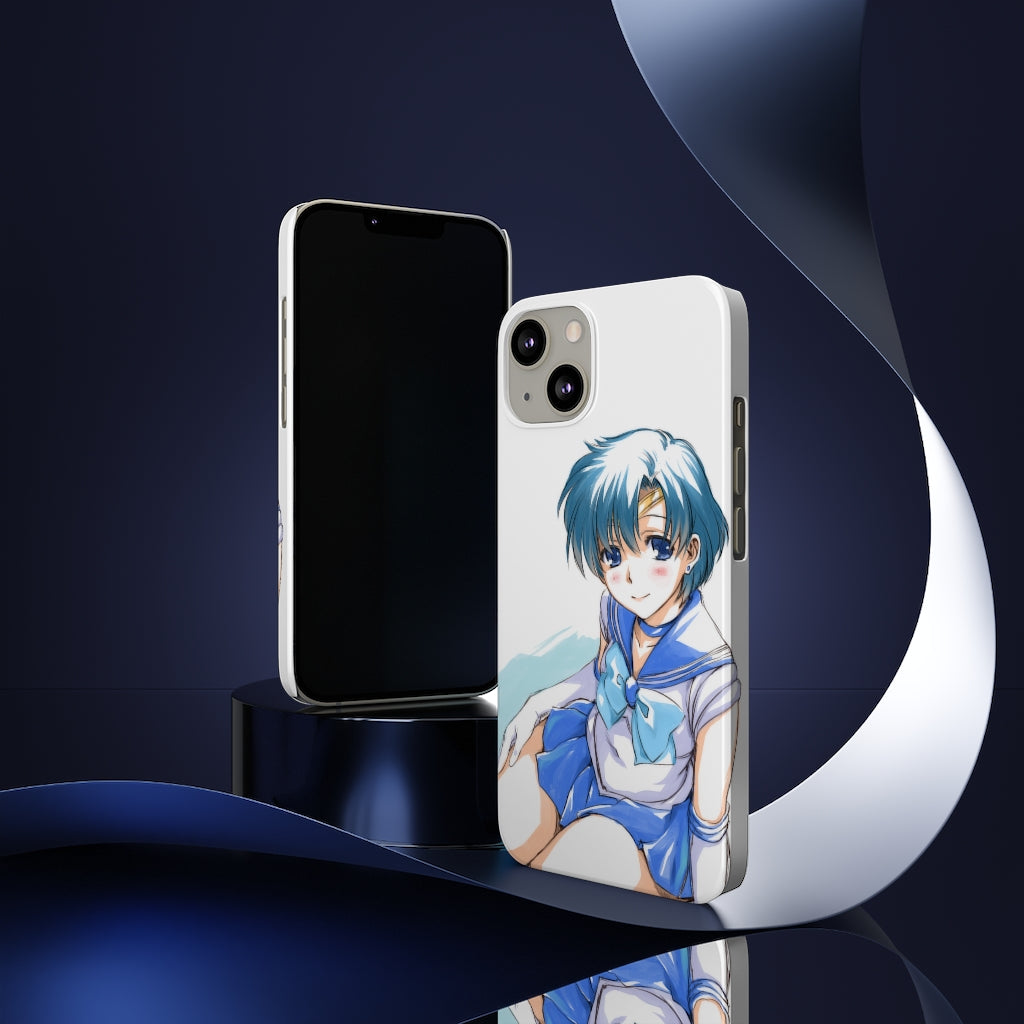 iPhone 13 Case - iPhone 12 Case - Sailor Mercury Anime Phone Case - Sailor Moon Phone Case