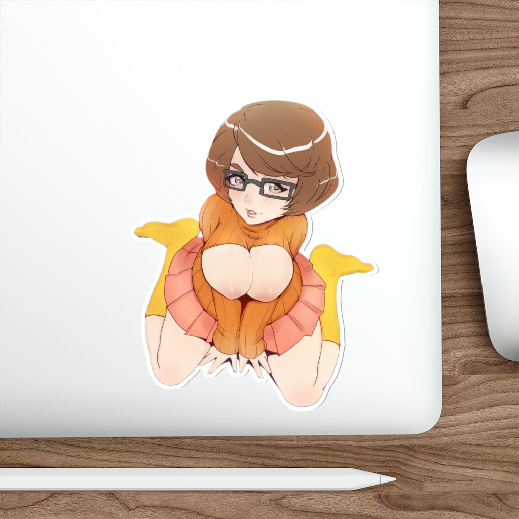 Velma Nude Tits Scooby Doo Waterproof Sticker - Ecchi Vinyl Decal