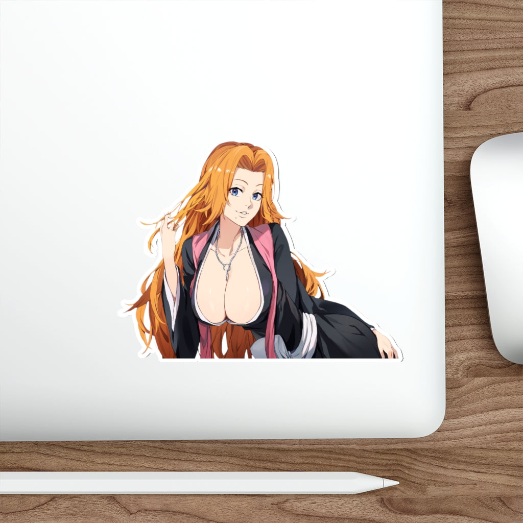 Busty Matsumoto Rangiku Bleach Waterproof Sticker - Ecchi Vinyl Decal