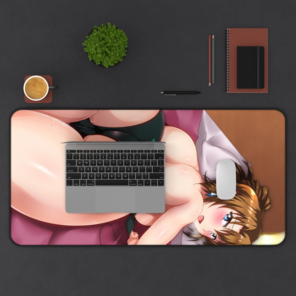Agent Aika Sumeragi Thick Butt Gaming Desk Mat - Anime Mousepad - Sexy Girl Playmat