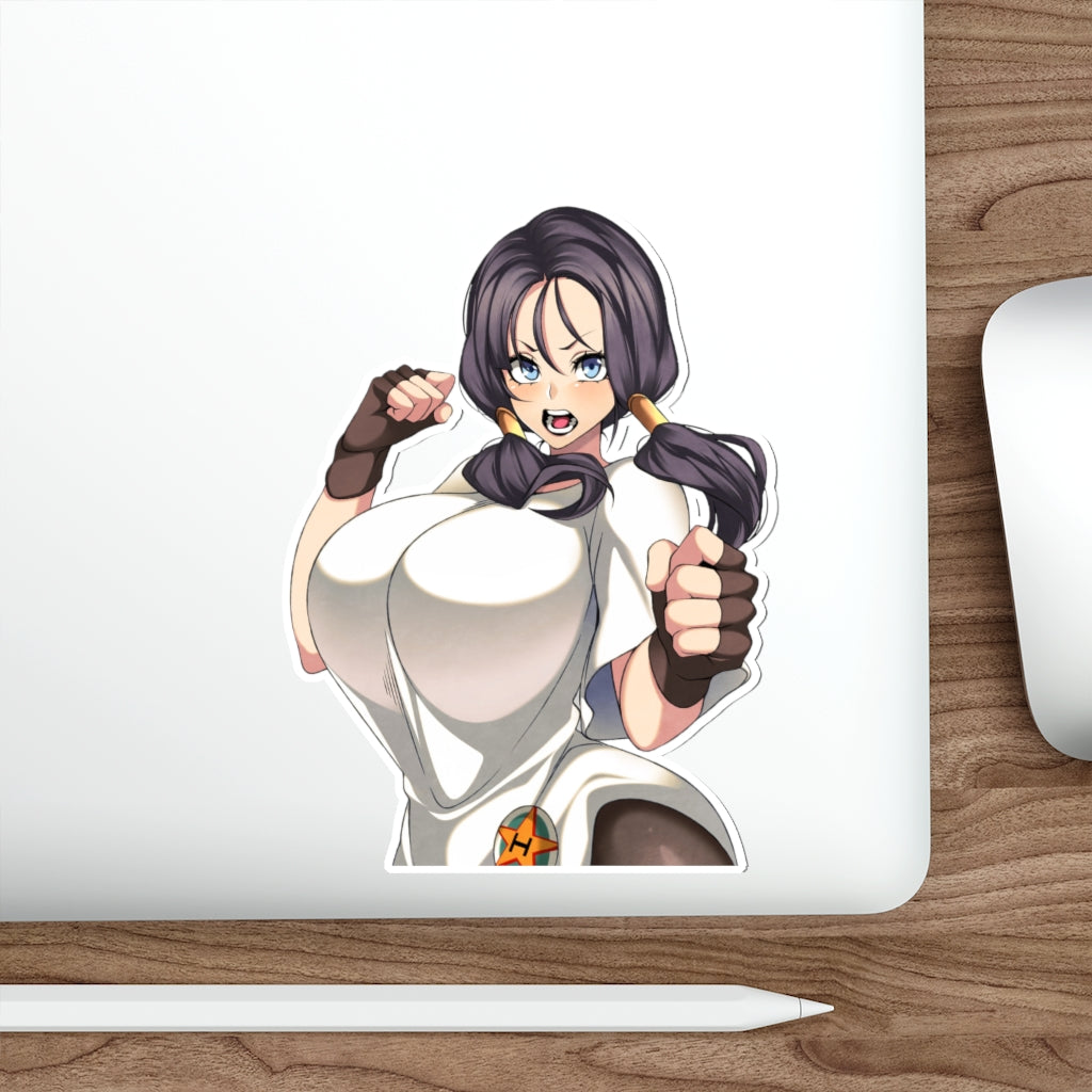 Big Boobs Videl Waterproof Sticker - Dragon Ball Z Ecchi Vinyl Anime Car Decal