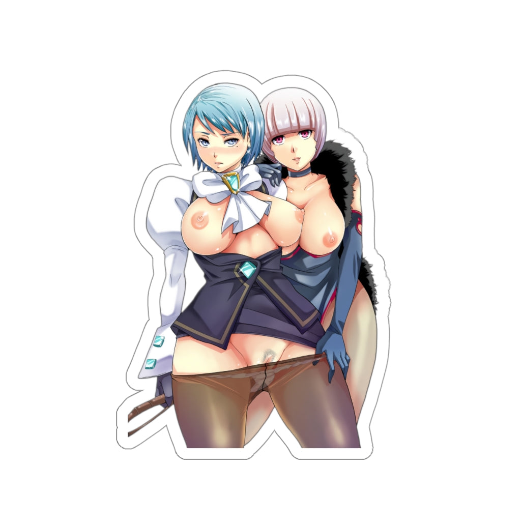 Hentai Ace Attorney Franziska von Karma and Shih-na Waterproof Sticker -  Ecchi Vinyl Decal