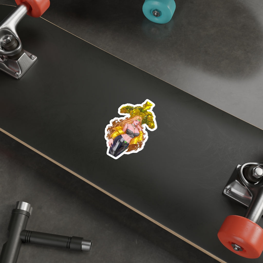 JoJo Sexy Female Dio and The World Waterproof Sticker - Ecchi Vinyl Decal