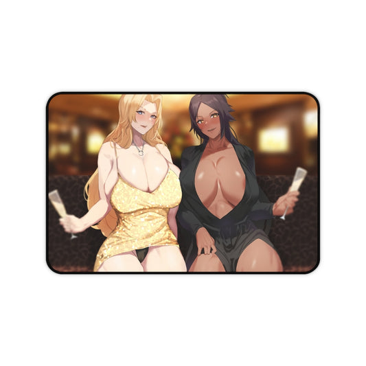 Yoruichi and Rangiku Bleach Anime Busty Waifus Mousepad - Gaming Playmat