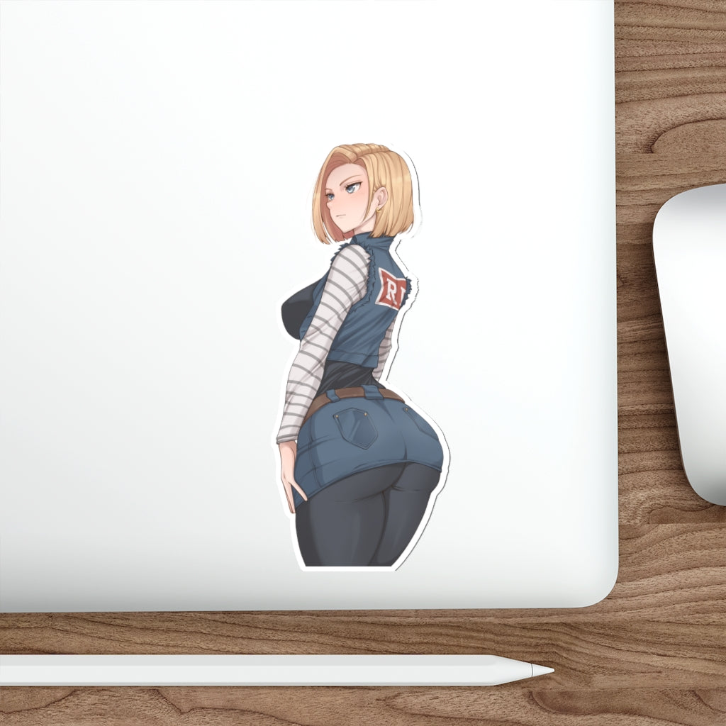 Dragon Ball Android 18 Big Butt Waterproof Sticker Decal