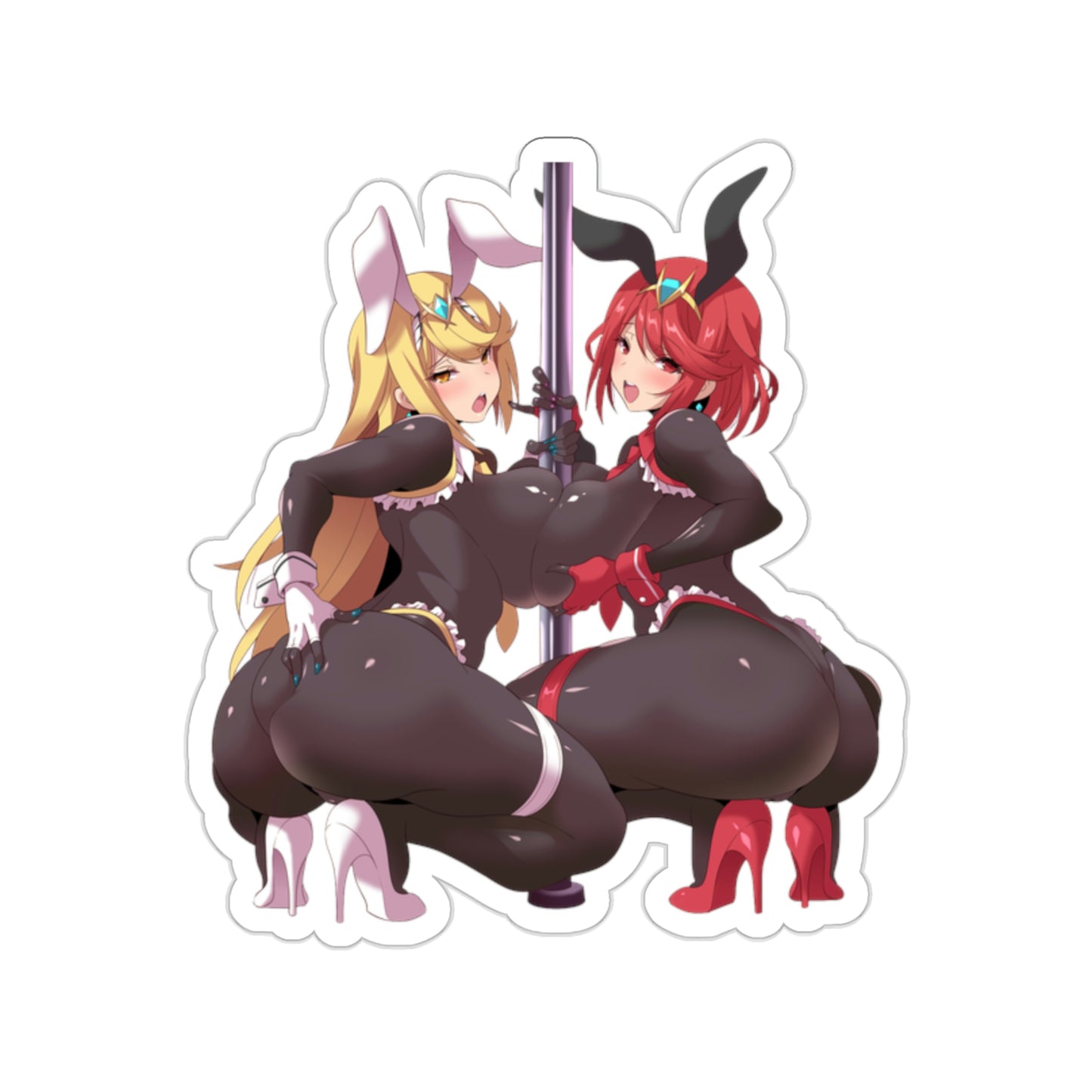 Xenoblade Strippers Bodysuit Waterproof Sticker - Ecchi Vinyl Decal