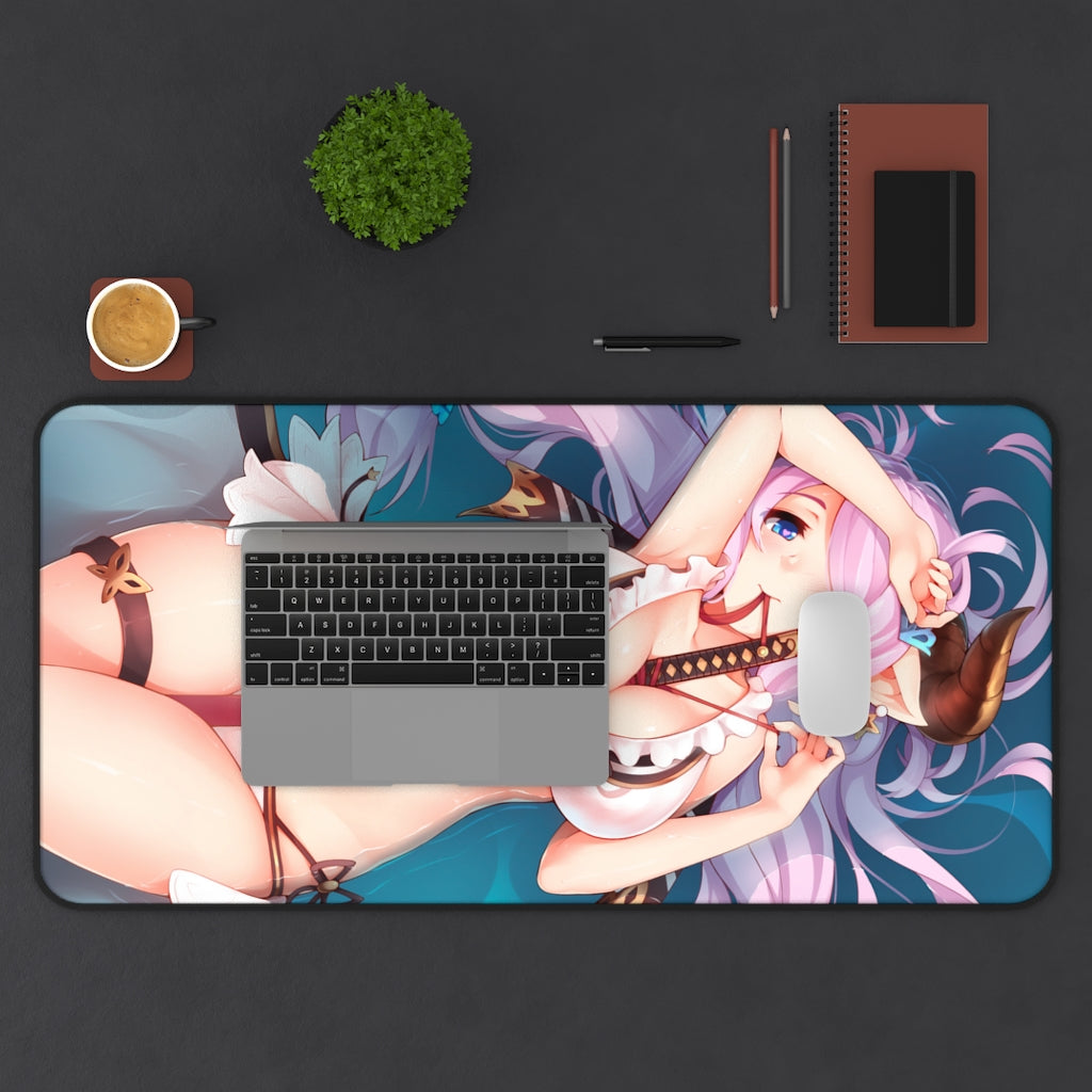 Sexy Narmaya Granblue Fantasy Desk Mat - Non Slip Gaming Mousepad