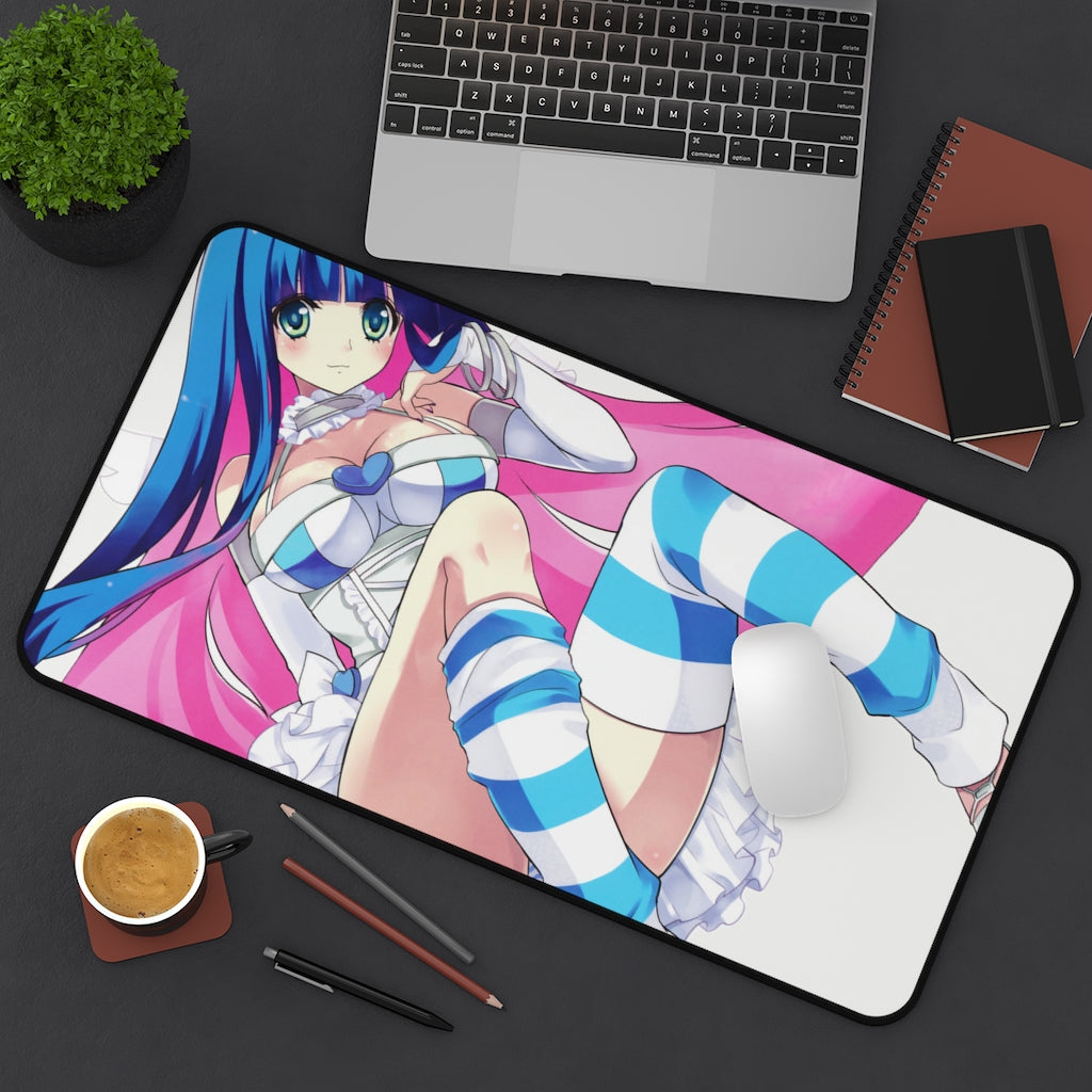 Panty and Stocking with Garterbelt Waifu Desk Mat - Non Slip Mousepad