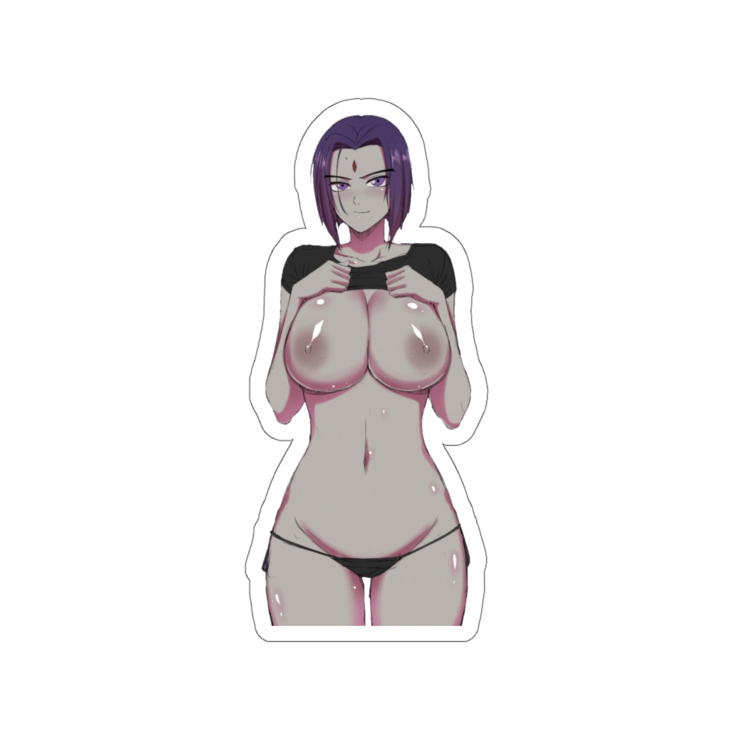 Big Boobs Raven Waterproof Sticker - Ecchi Vinyl Decal