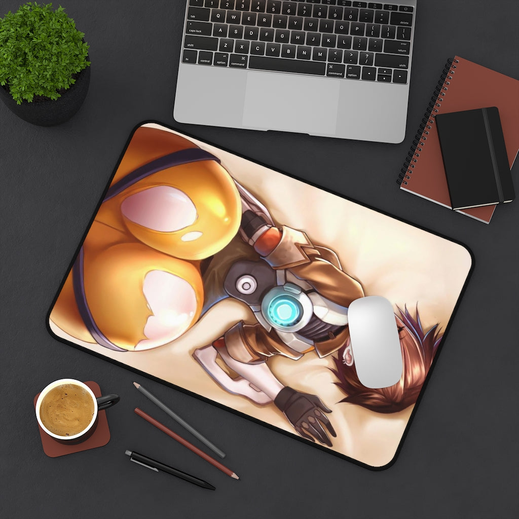 Big Butt Tracer Overwatch Desk Mat - Non Slip Mousepad