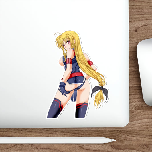 Sexy Fate Testarossa Magical Girl Lyrical Nanoha Waterproof Sticker - Ecchi Vinyl Decal