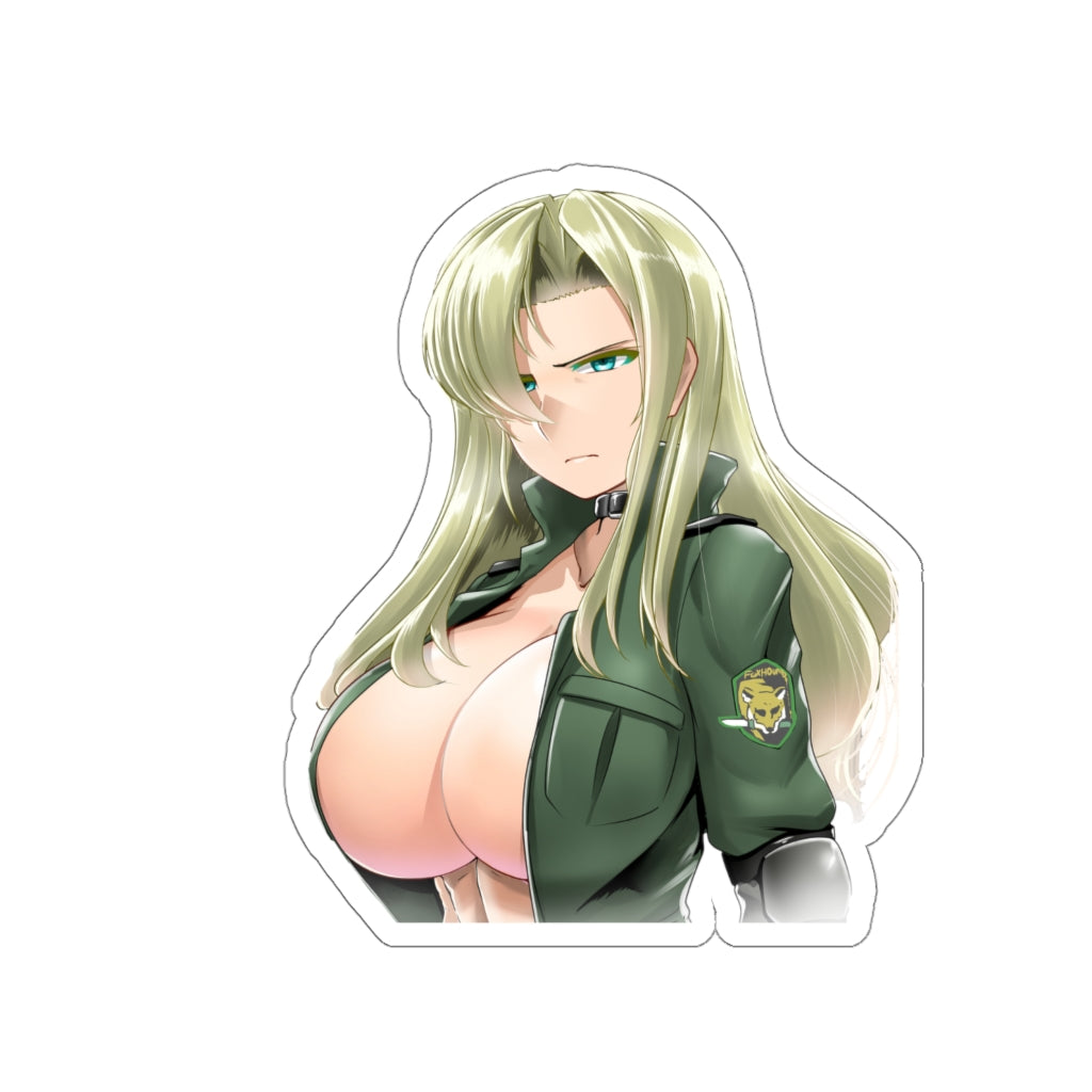 Autocollant imperméable Metal Gear Solid Big Boobs Sniper Wolf - Autocollant en vinyle Ecchi