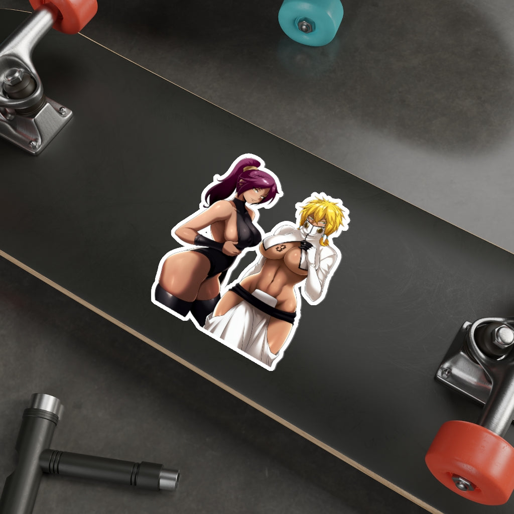 Big Boobs Yoruichi and Harribel Bleach Waterproof Sticker - Ecchi Vinyl Decal