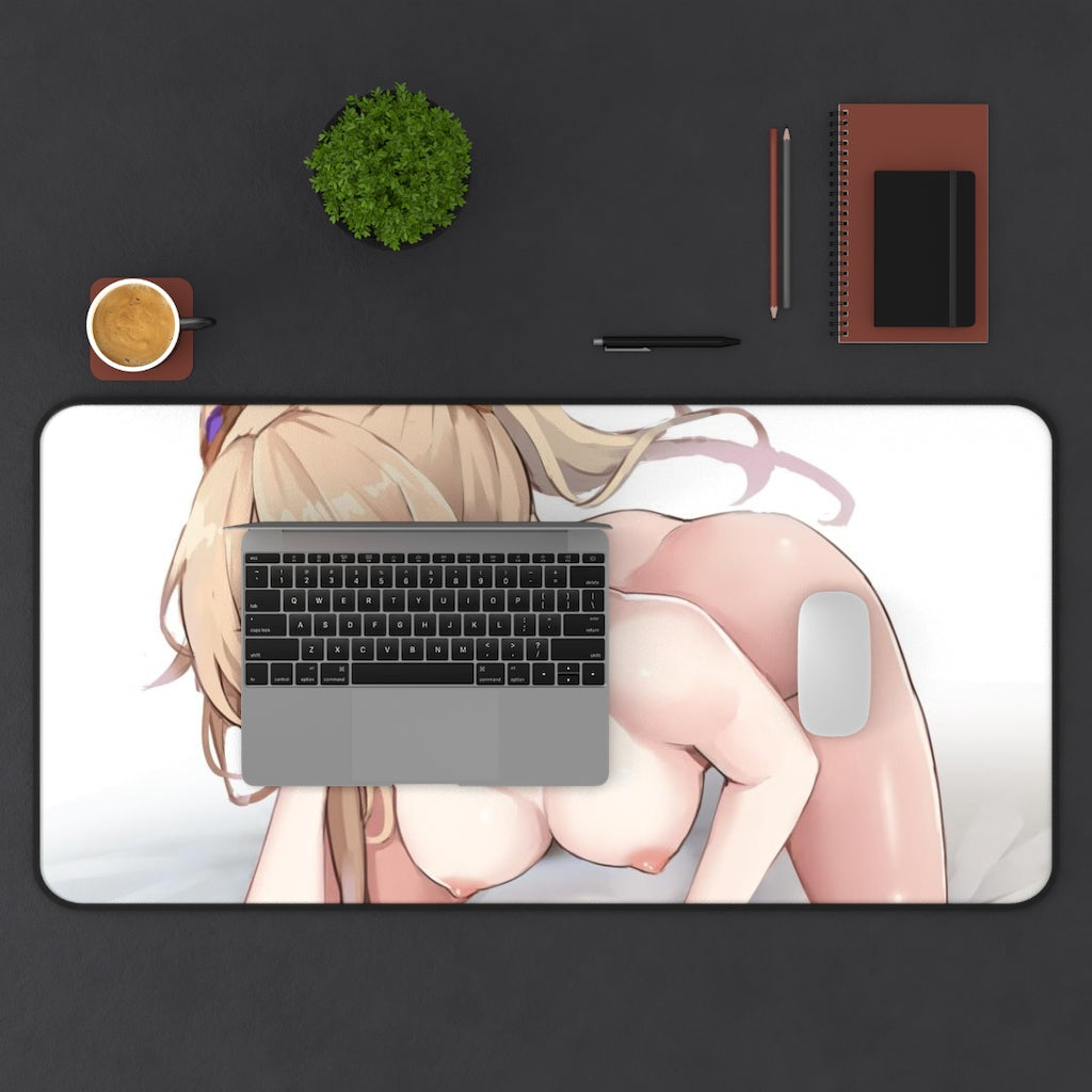 Nude Fischl Sexy Boobs Genshin Impact Desk Mat - Non Slip Mousepad