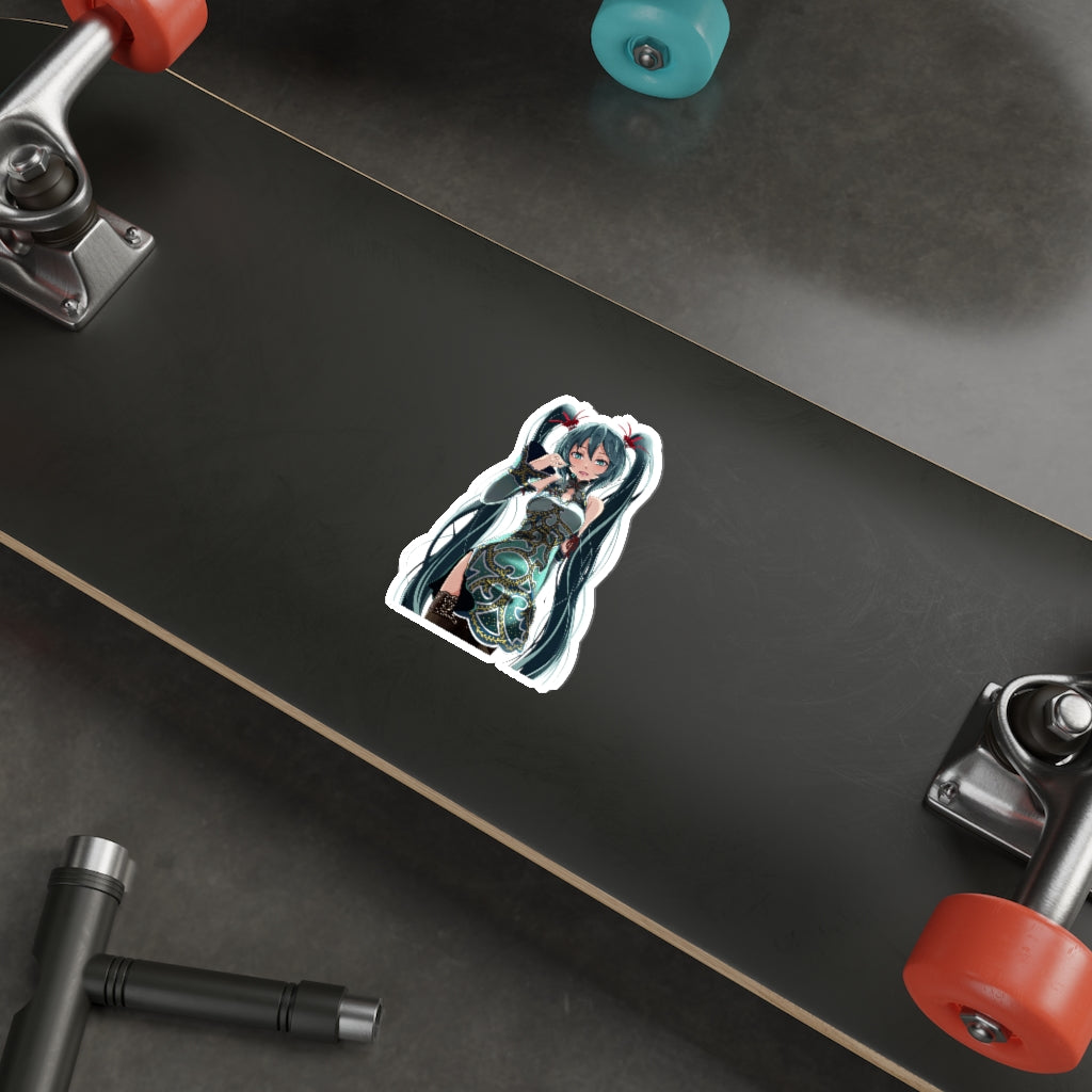 Hatsune Miku Chinese Dress Waterproof Sticker - Ecchi Vinyl Decal