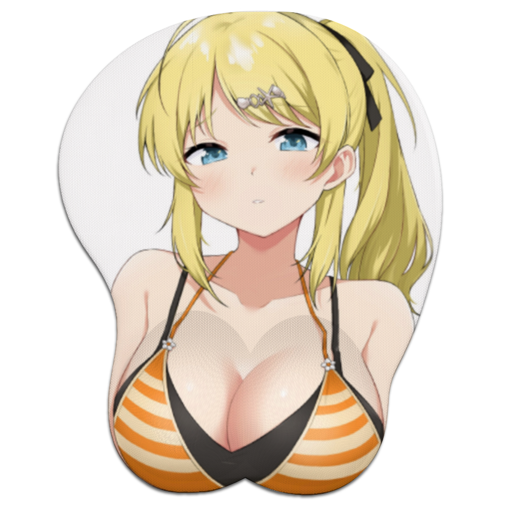 Anime 3D Boobs mousepad with Wrist Rest | Sexy Oppai Mouse pad for PC | Oppai mousepad with wrist support