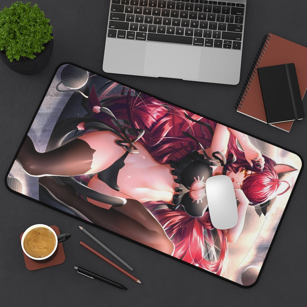 Elsword Sexy Mousepad - Neko Girl Elesis Desk Mat - Ecchi Playmat