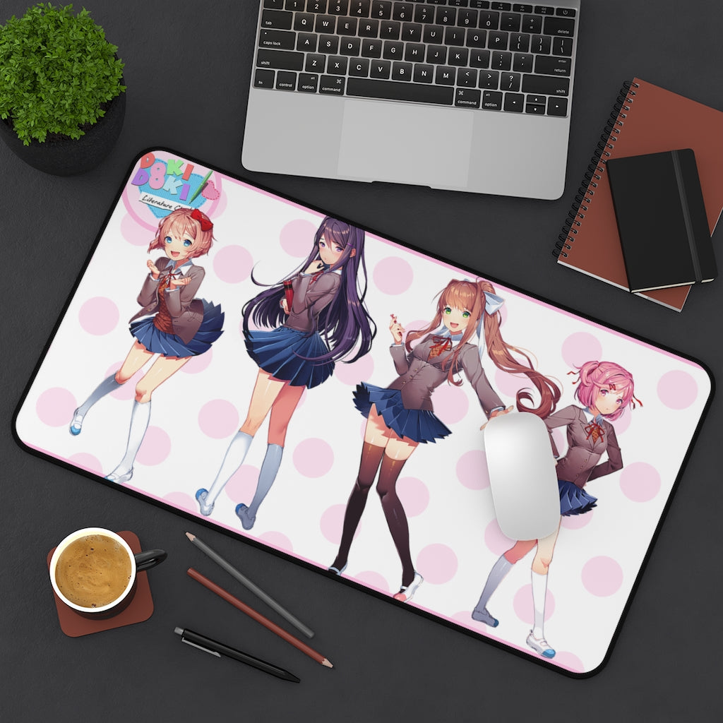 Doki Doki Literature Club Mousepad - Large Ecchi Desk Mat - Mouse Pad - Kawaii Playmat