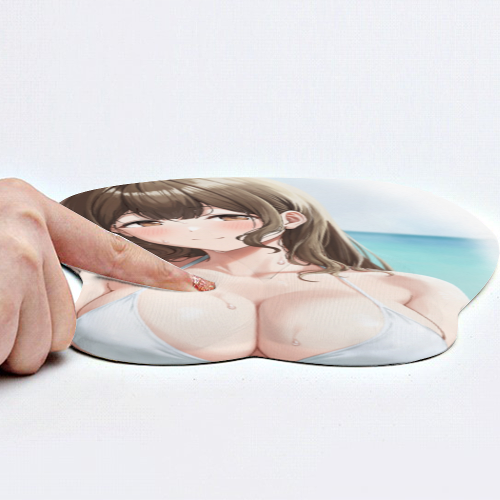 Anime 3D Boobs mousepad with Wrist Rest | Sexy Oppai Mouse pad for PC | Oppai mousepad with wrist support