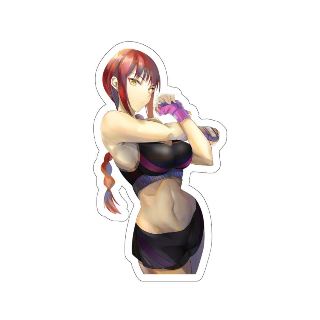 Chainsaw Man Makima Gym Outfit Waterproof Sticker - Ecchi Vinyl Decal