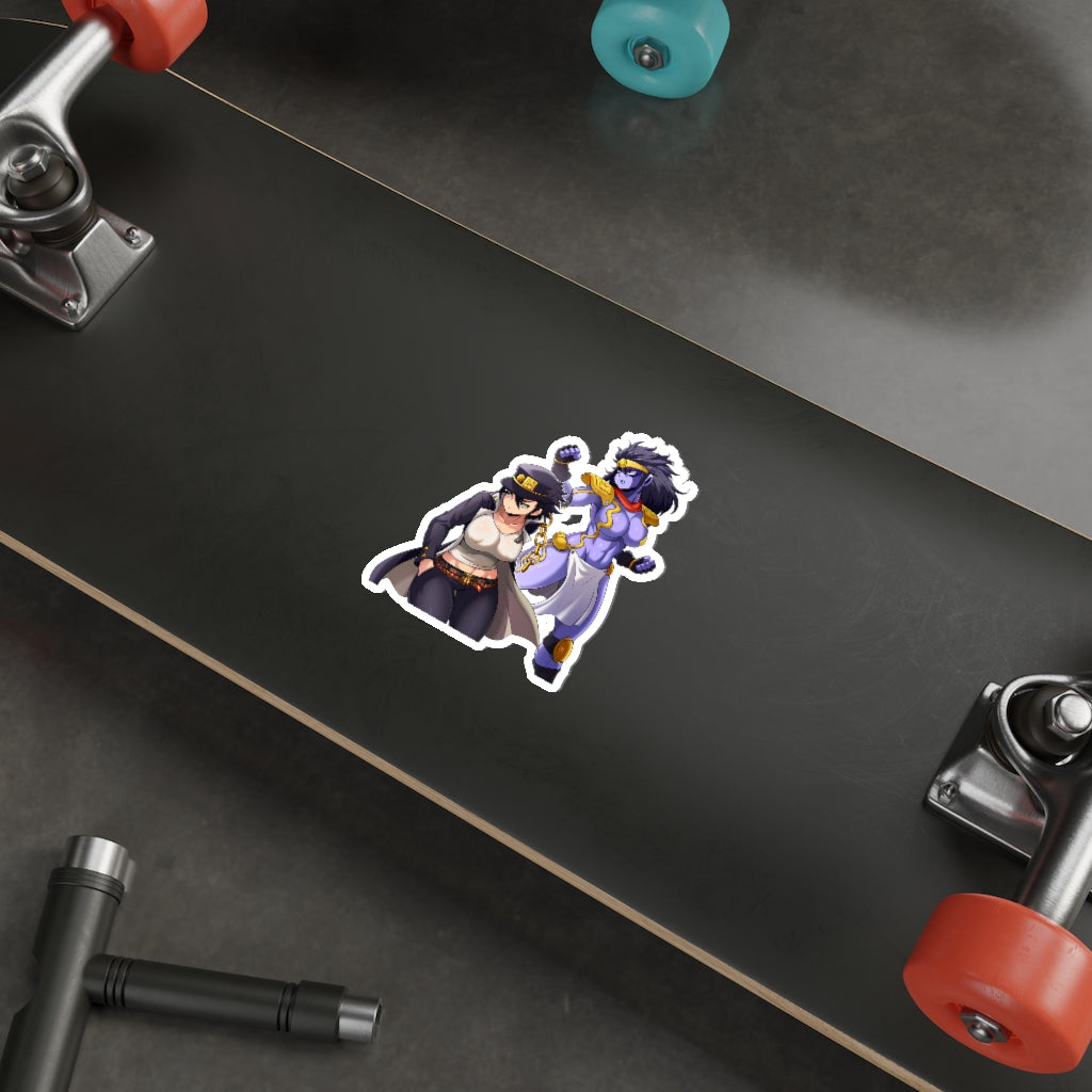 JoJo Female Jotaro Kujo and Star Platinum Waterproof Sticker - Ecchi Vinyl Decal