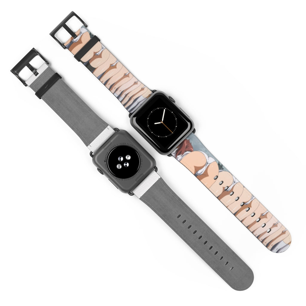 Apple Watch Band 38 mm and 42 mm - Pantsu Butts Lewd Leather Apple Watch Band