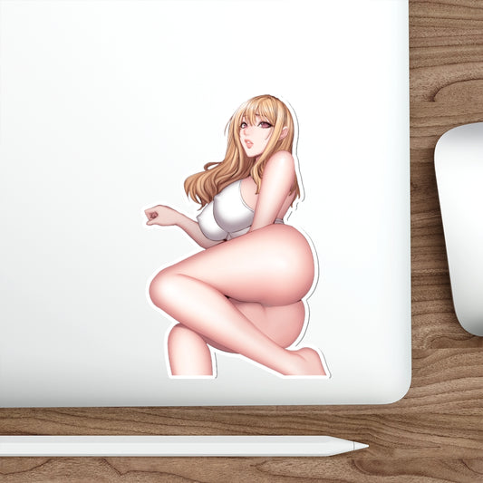 Fitness Sexy Yu Ria Render Ecchi Vinyl Decal Waterproof Sticker - Ecchi Vinyl Decal