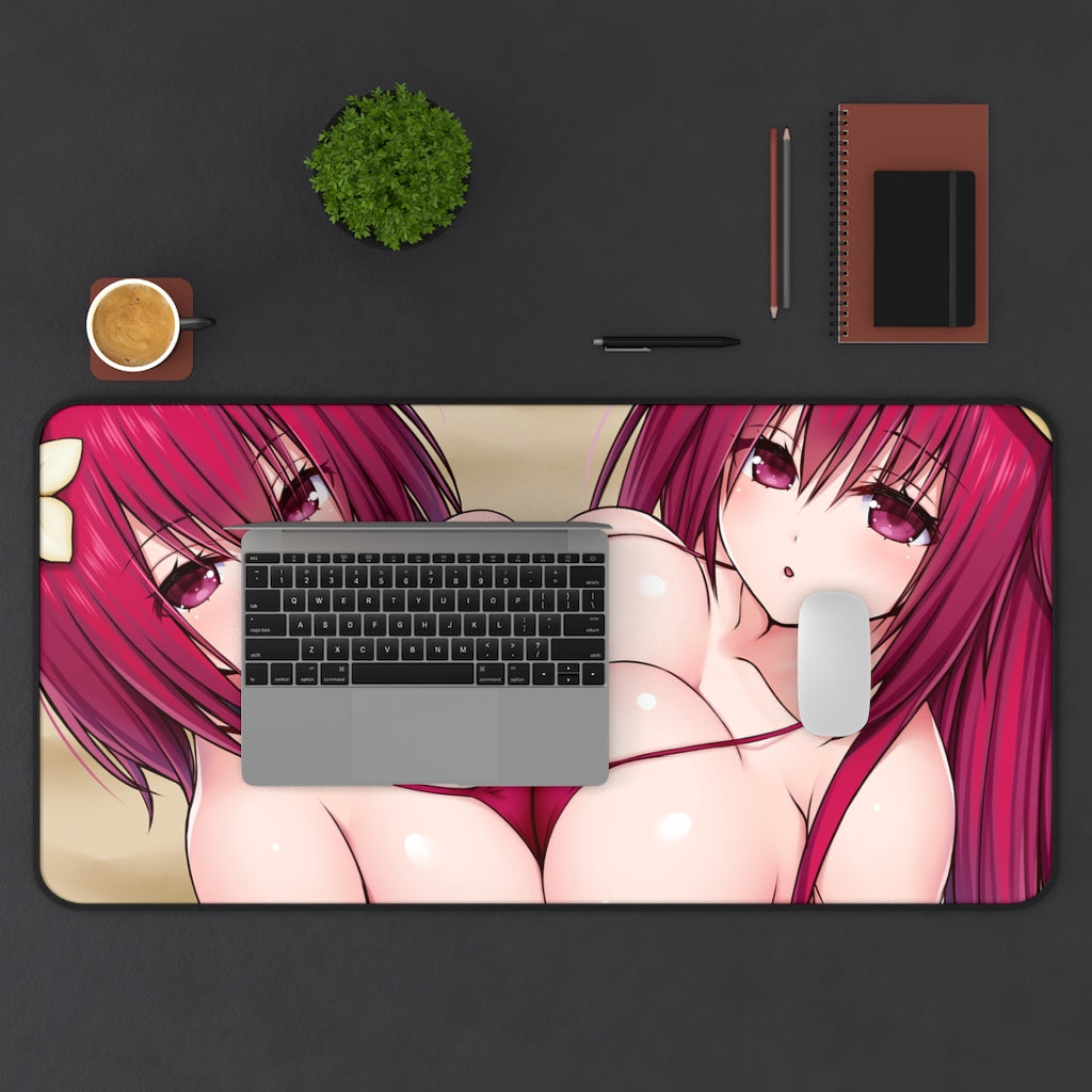 Sexy Anime Boobs Mousepad Doujin - Oppai Desk Mat - Big Gaming Mouse Pad - MTG Playmat