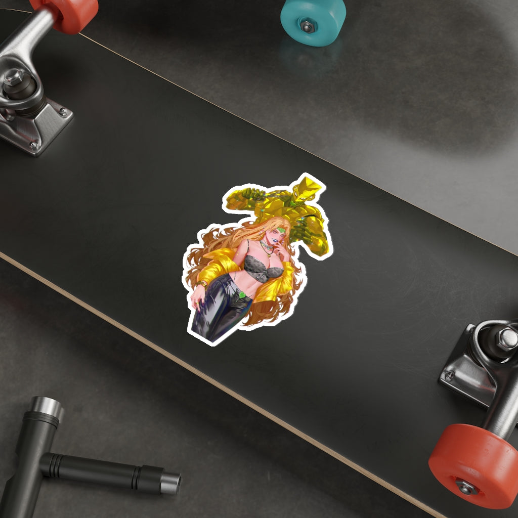 JoJo Sexy Female Dio and The World Waterproof Sticker - Ecchi Vinyl Decal