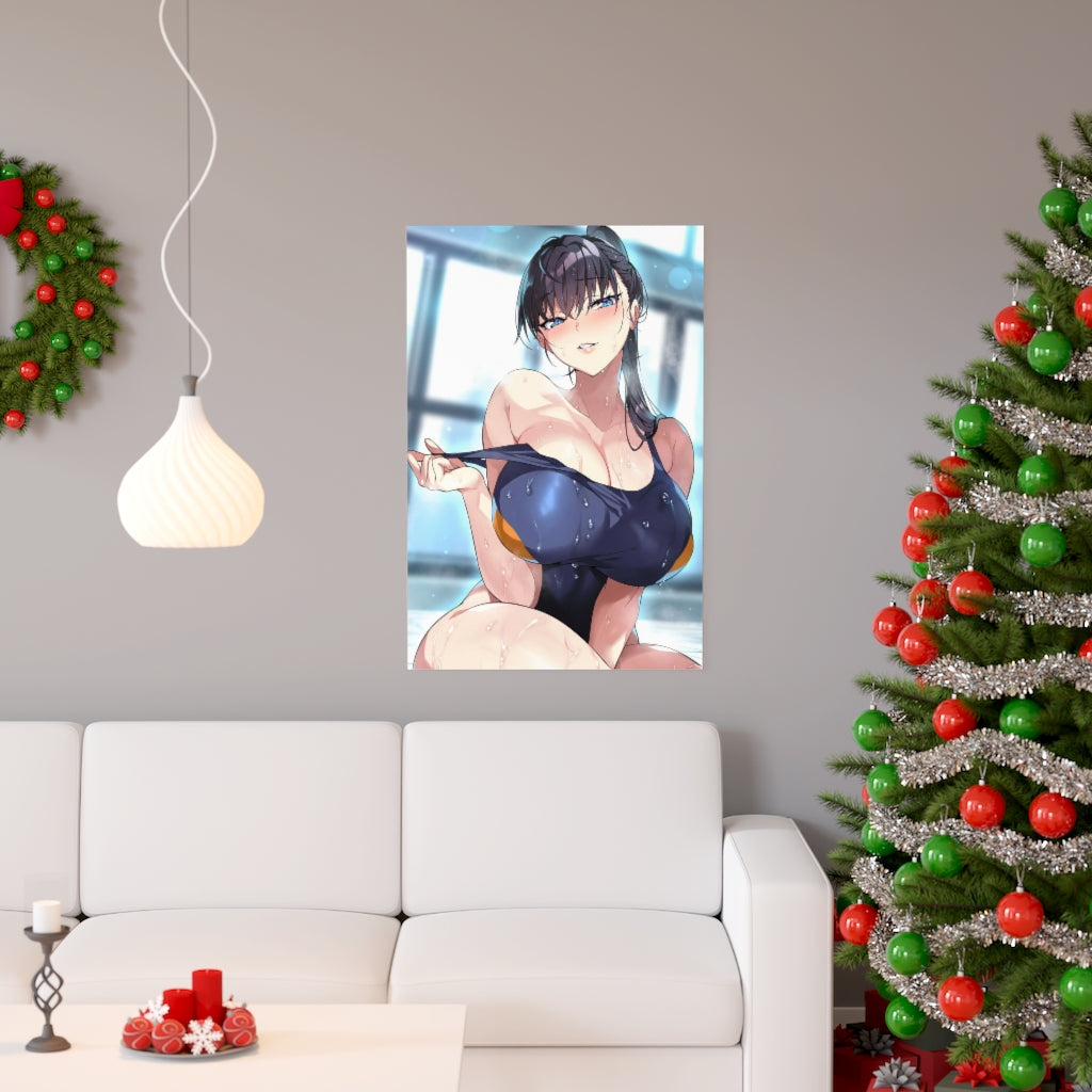 Steamy Bikini Toudou Akira World's End Harem Ecchi Poster - Lewd Premium Matte Vertical Poster - Adult Wall Art