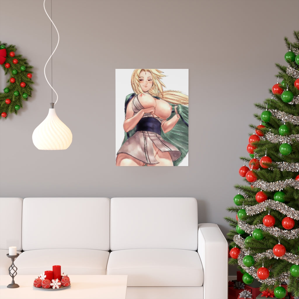 Tsunade Naruto Poster - Lewd Premium Matte Vertical Poster - Adult Wall Art