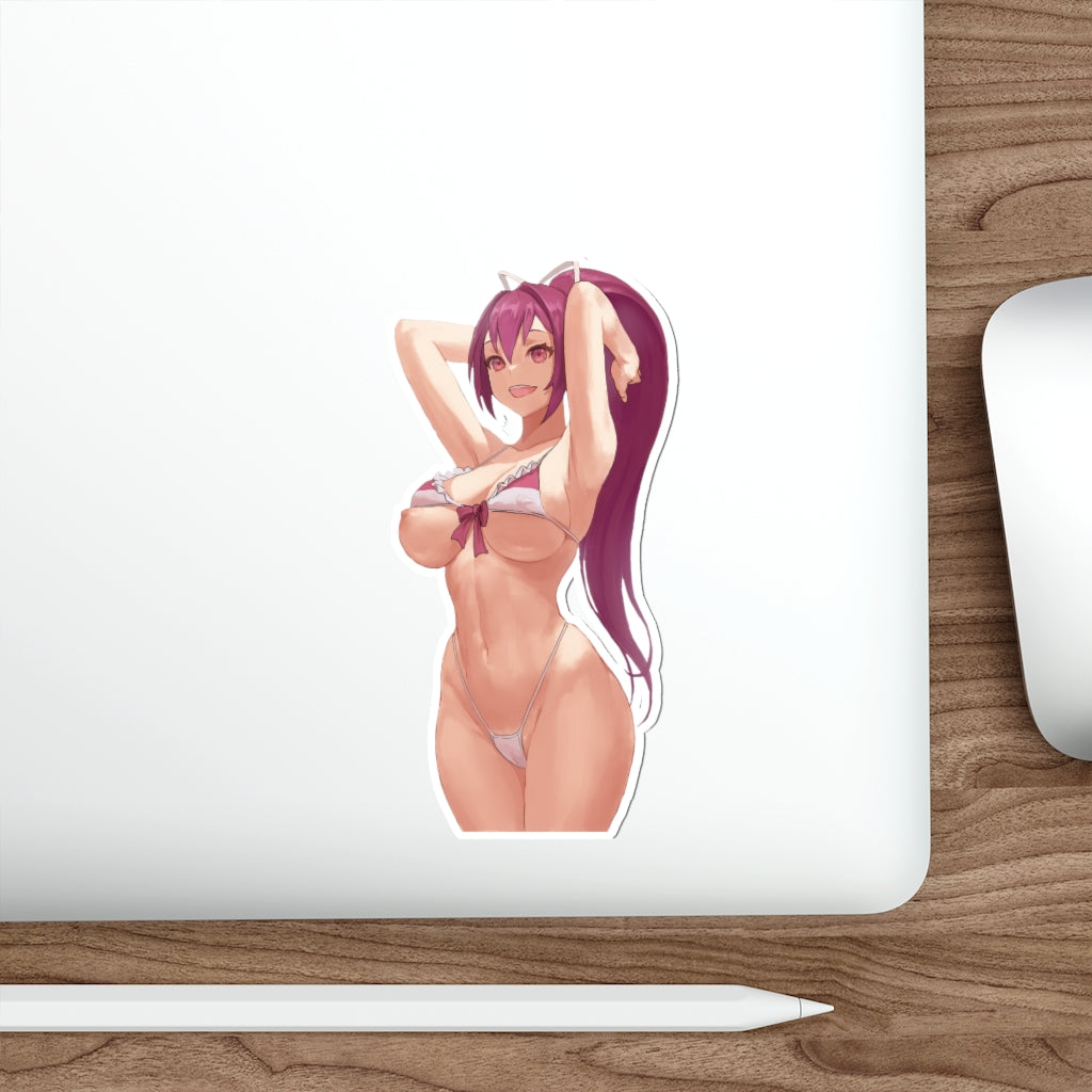 Sexy Bikini Yuzuriha Under Night In-Birth Waterproof Sticker - Ecchi Vinyl Decal