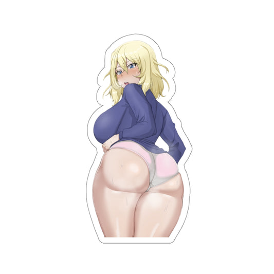 Big Butt Oshida Girls Und Panzer Waterproof Sticker - Ecchi Vinyl Decal