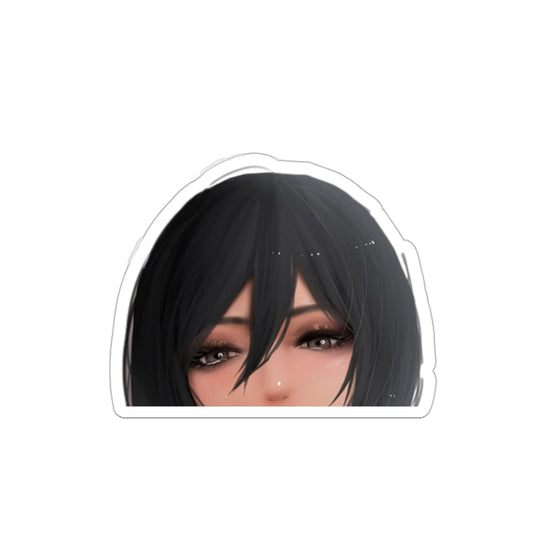 Mikasa Peeker AOT SNK Sticker - Anime Peeker Car Decal