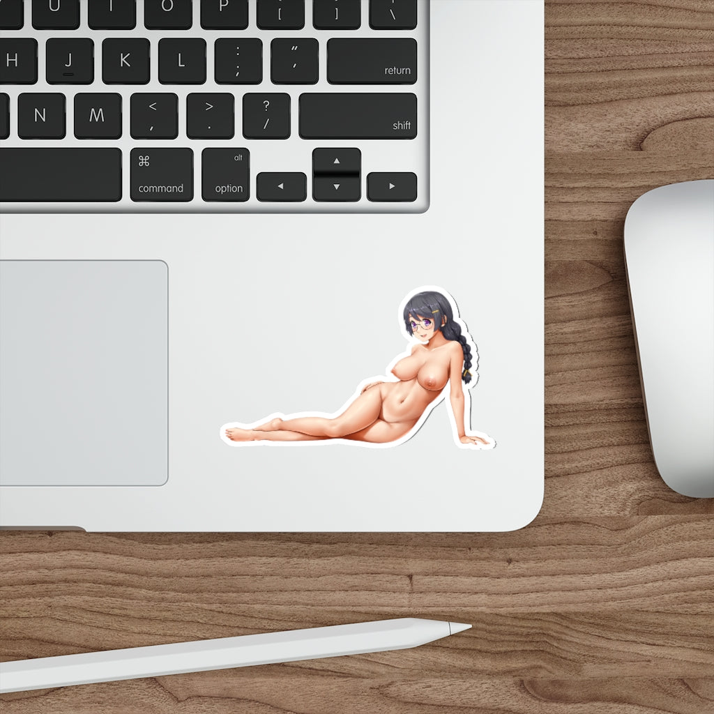 Nude Hanekawa Tsubasa Monogatari Waterproof Sticker - Ecchi Vinyl Decal