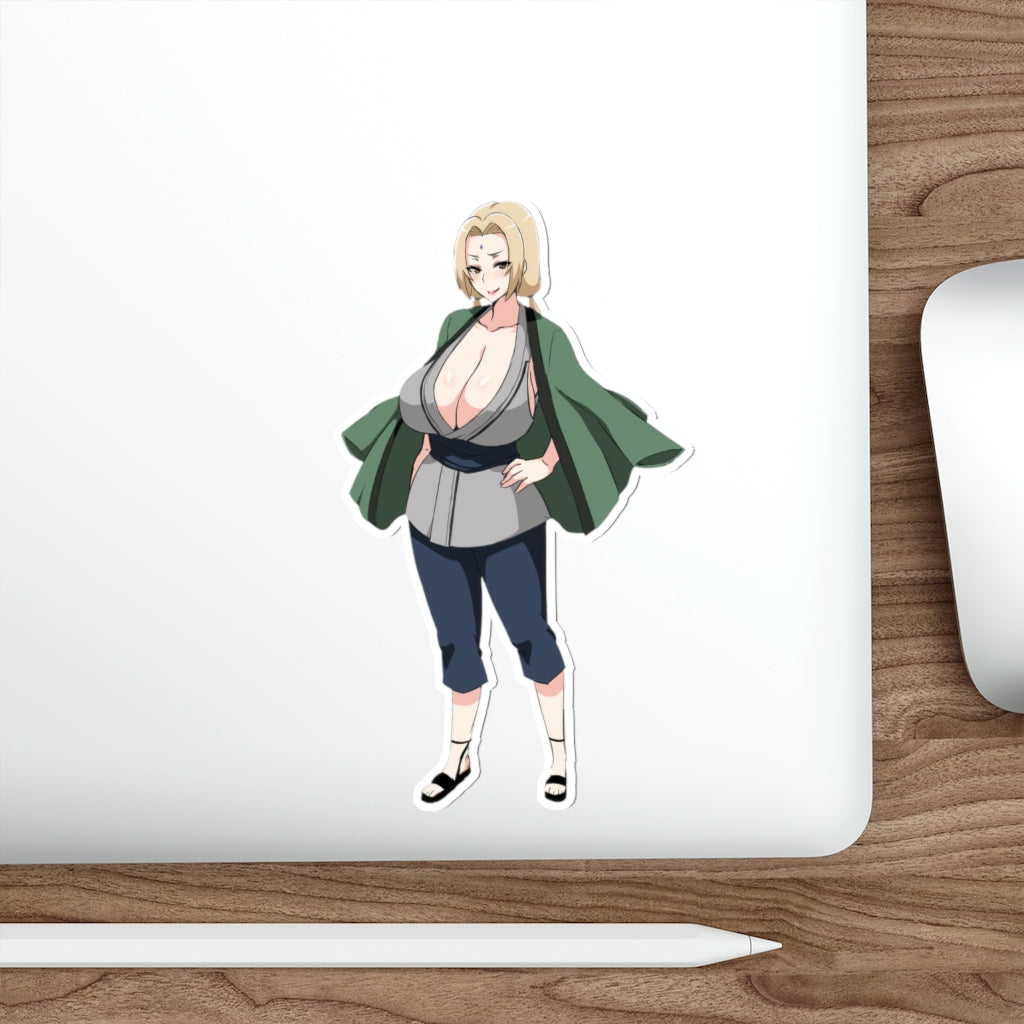 Tsunade Naruto Hokage Waifu Waterproof Sticker - Ecchi Vinyl Decal