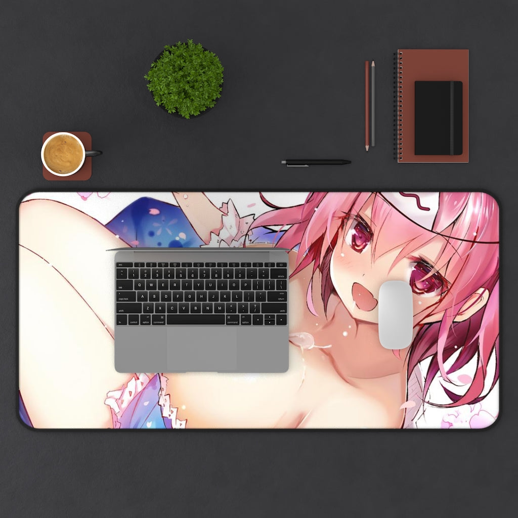 Touhou Sexy Mousepad - Sake Boobs Yuyuko Desk Mat - Ecchi Playmat